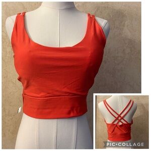 Body Up  Strappy Back Sports Bra in Begonia Pink